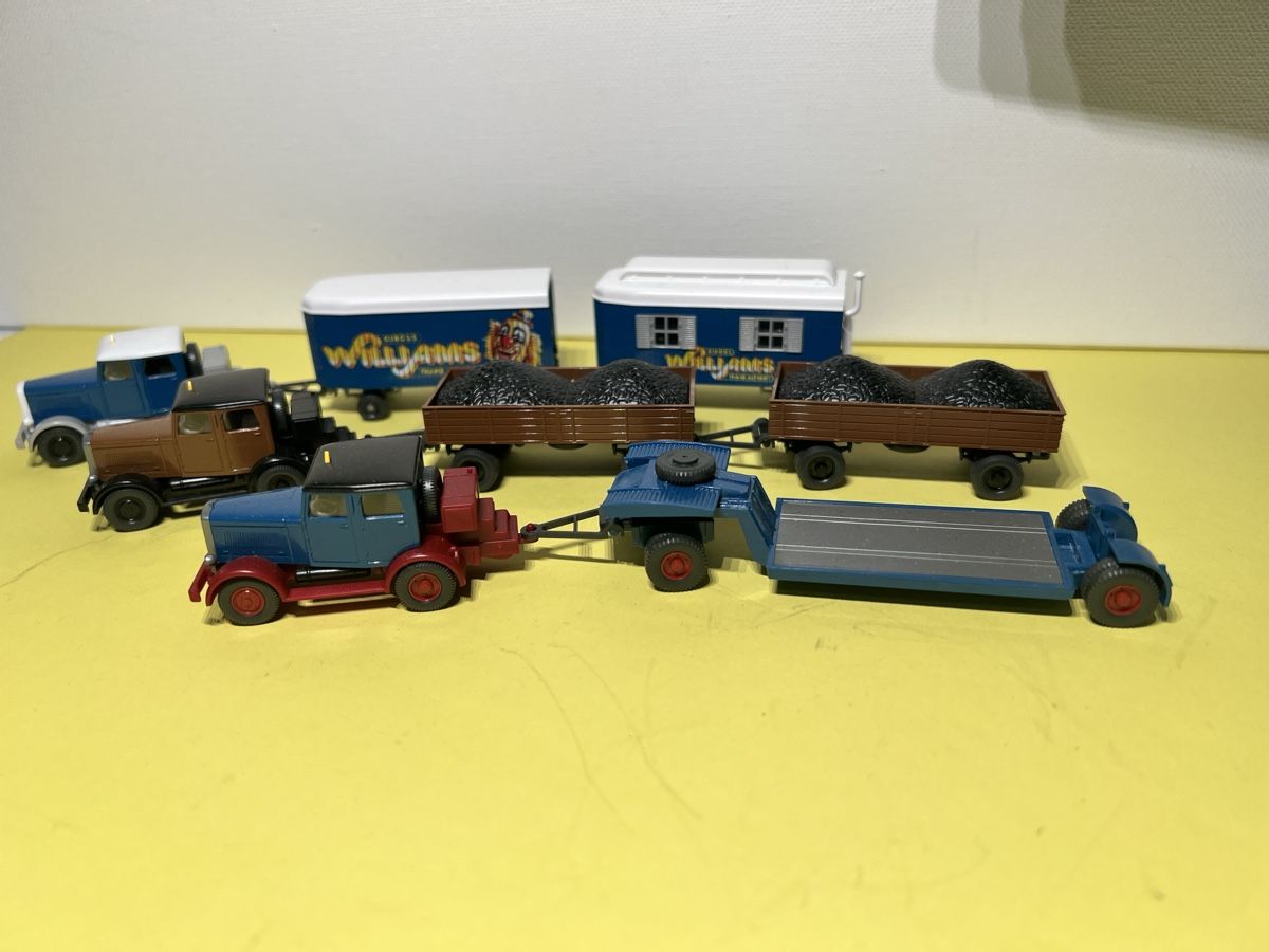 Wiking Modellini d'auto: 3 X Wiking Hanomag mit Anhängern in 1/87 – Usato da Weinfelden venduto da Kammerflimmern 2