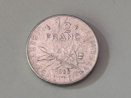 1/2 Franco (Demi-Franc) del Franco Francese 1985