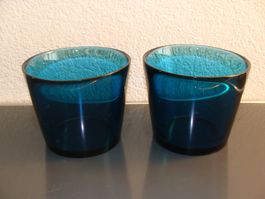 2 GLASSCHALEN ORREFORS von SVEN PALMQVIST um 1955