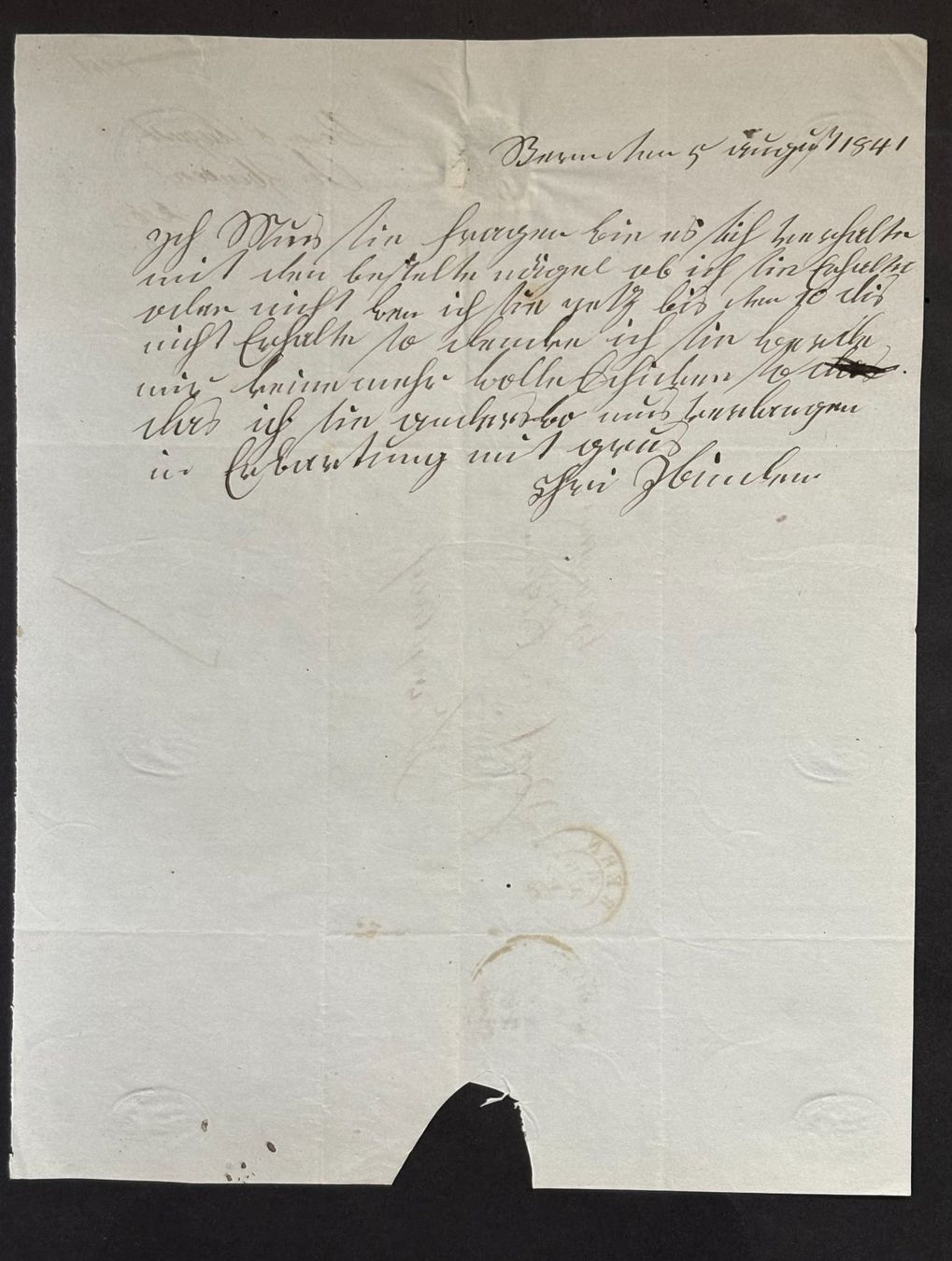 Documenti: HISTORISCHES HANDSCHRIFTLICHES DOKUMENT VON 1841 – Usato da Ostermundigen venduto da wini63 1