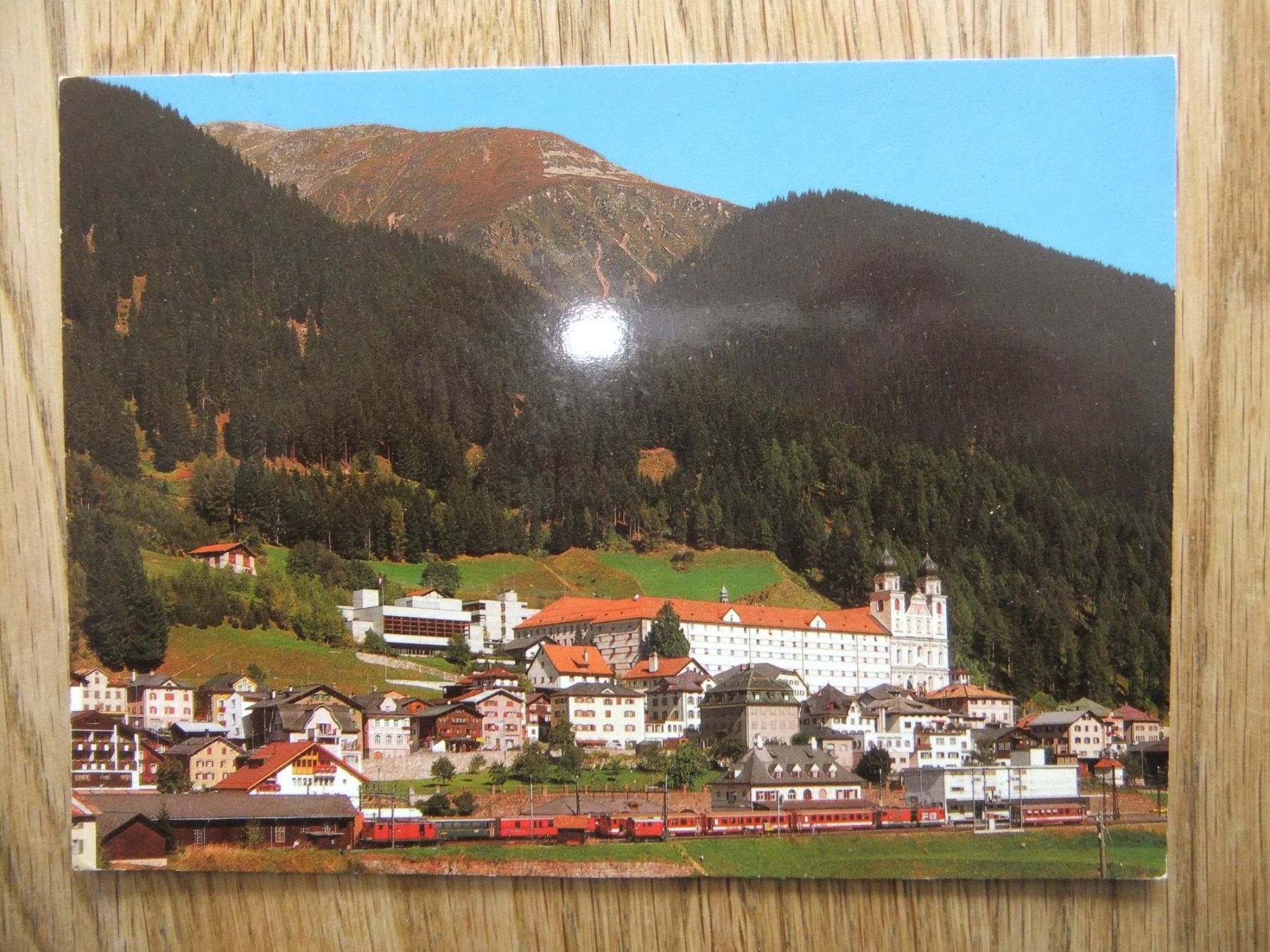 Cartoline postali: Desentis Mustér mit der Furkabahn 9.9.1994 – Usato da St. Niklaus VS venduto da wunschlos54