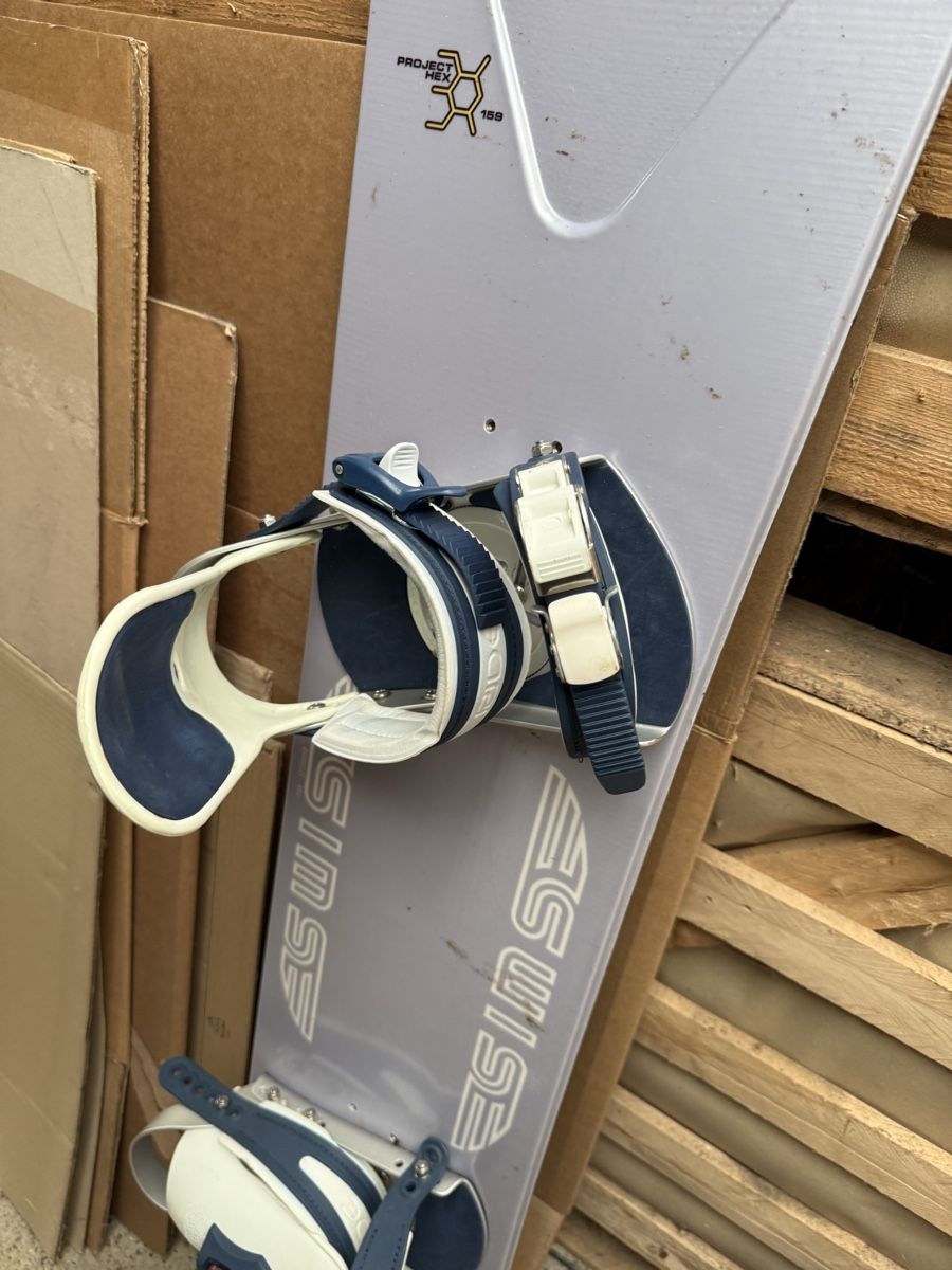 Board: Snowboard Sims Project Hex 159 mit Bindung gebraucht – Usato da Russikon venduto da Danielr5310 3