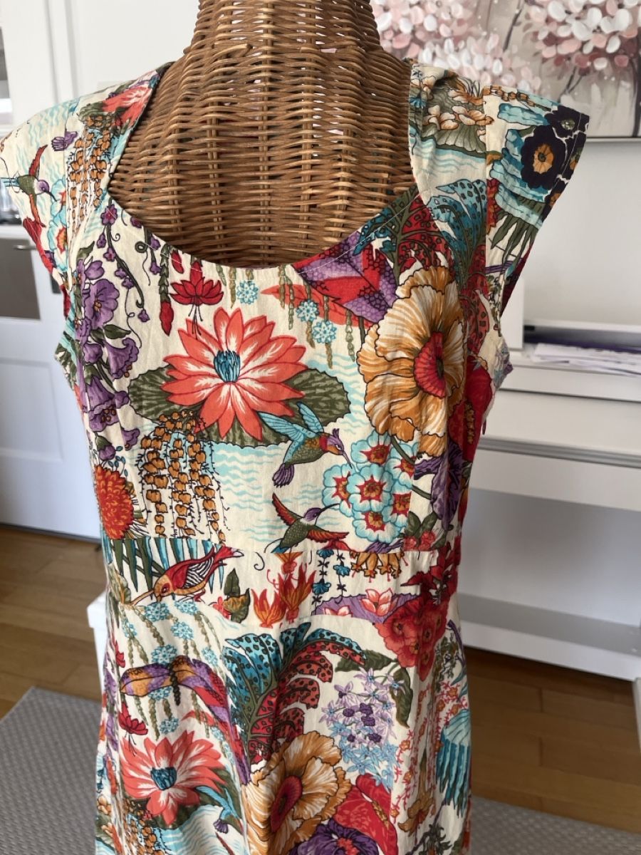 Vestiti: Kleid mit Blumenmuster, Baumwolle, M – Usato da Solothurn venduto da Bobesch08 1