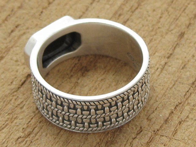 Anelli: Vintage Ring Silber 925 + CN Onyx  Gr. 58 – Usato da Ermatingen venduto da Decovin 4