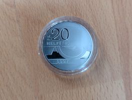 Schweizer 20 Franken-Münze, Jahrgang 1997, Top Zustand
