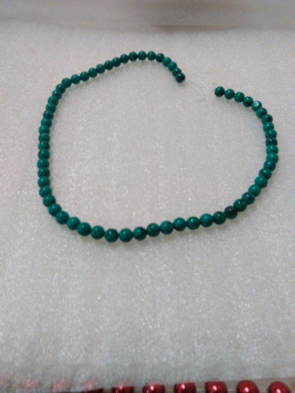 Catenine: STRAND;ECHT TÜRKIS;GRÜN;GLANSIG – Nuovo (secondo la descrizione) da Basel venduto da bijoutrie_4 1