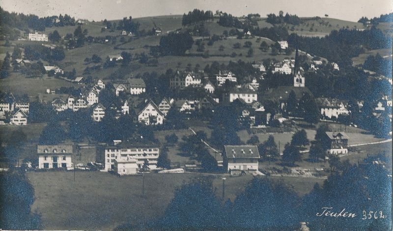 Ansichtskarten: Teufen - Dorfsicht + 1924 – Gebraucht aus Emmenbrücke von teestube