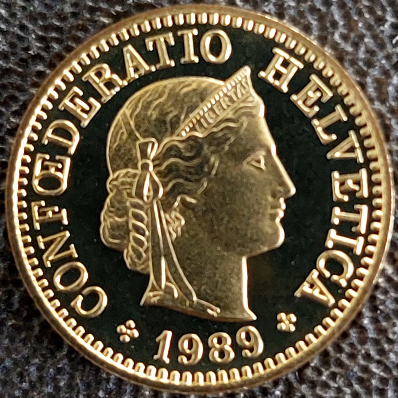 Tutti le monete: 5 Rappen 1989 stgl. / aus Münzsatz – Nuovo (secondo la descrizione) da Arch venduto da coinsandmore