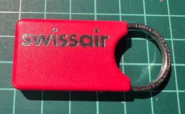 SWISSAIR, Schlüsselanhänger, vintage, Original aus der Zeit