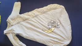 Babyschlafsack mit Ärmeln Elefant Motiv grau gebraucht