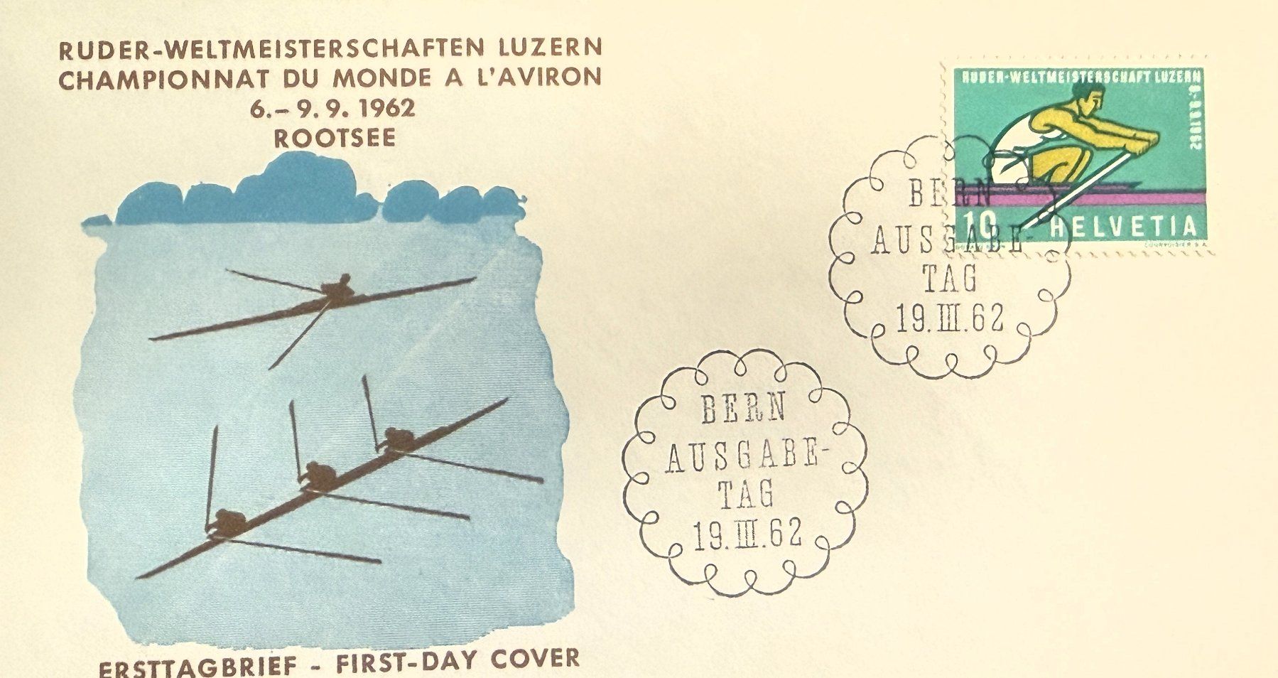 Tutti i francobolli: 1962 WERBEMARKEN  ERSTTAGBRIEF – Usato da Luzern venduto da maxbox1 1