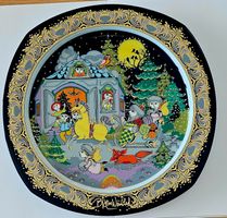 Rosenthal Weihnachtsteller 1984 von Björn Wiinblad