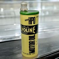 Ancienne bouteille d'huile auto VALVOLINE en céramique 1941