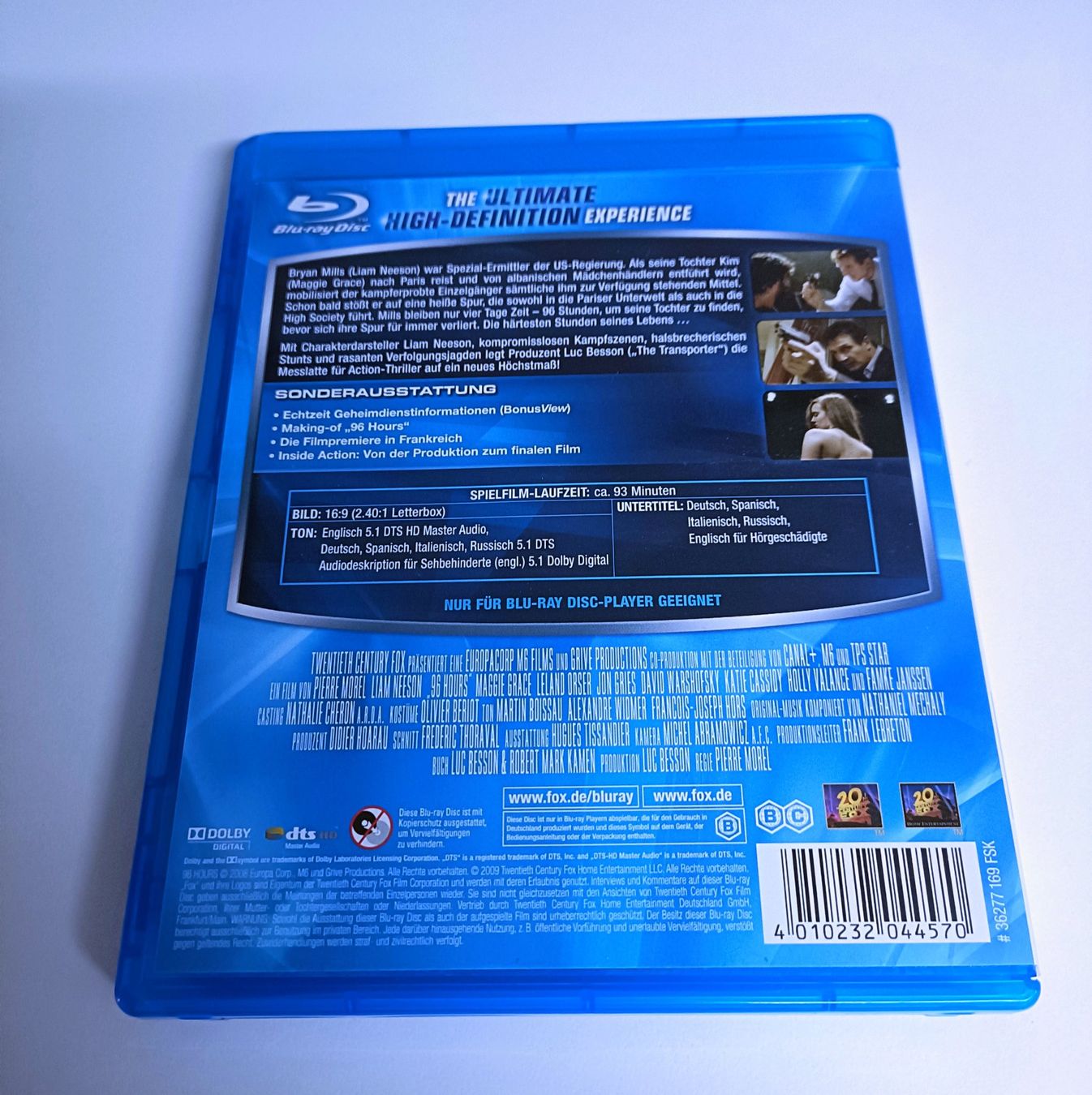 Tutti i DVDs: 96 Hours - Taken (Blu-Ray) – Nuovo (secondo la descrizione) da Köniz venduto da Movieportal007 1