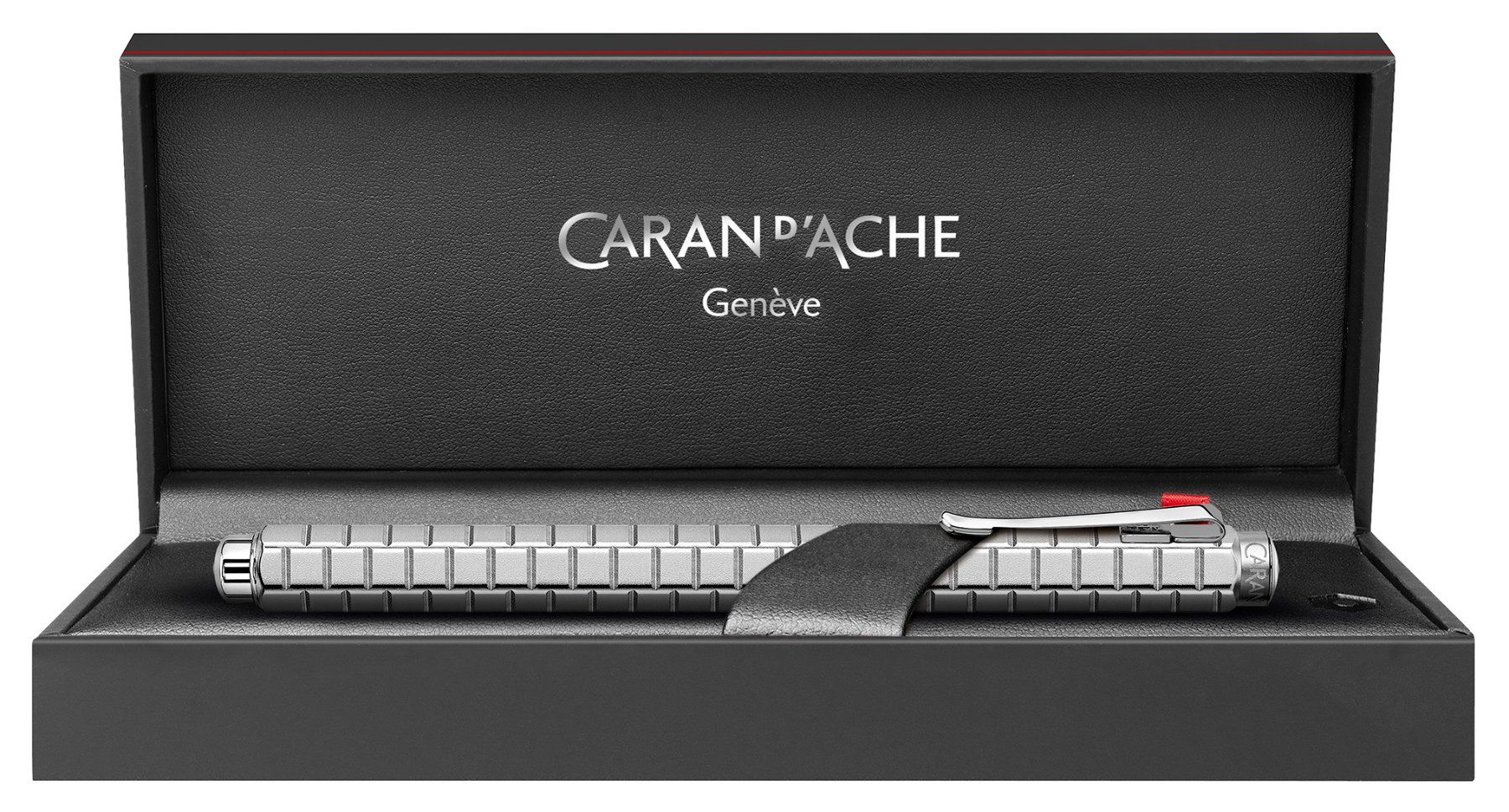 Caran D'Ache Penna & Evidenziatori: 838.407 Avenue platiniert ** Ecridor Caran d'Ache ** ROLLER – Nuovo e nell'imballaggio originale da Strengelbach venduto da Mozi1 3