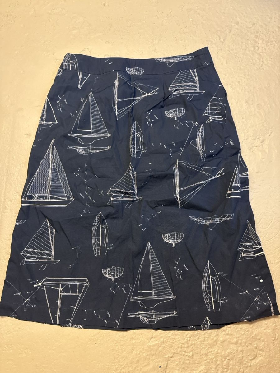 Gonne: Amor Lux Rock mit Segelschiff-Muster Grösse 38  – Nuovo (secondo la descrizione) da Winterthur venduto da ell_j7wr 1