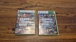 2 Spiele Xbox 360 Grand Theft Auto IV und V Set