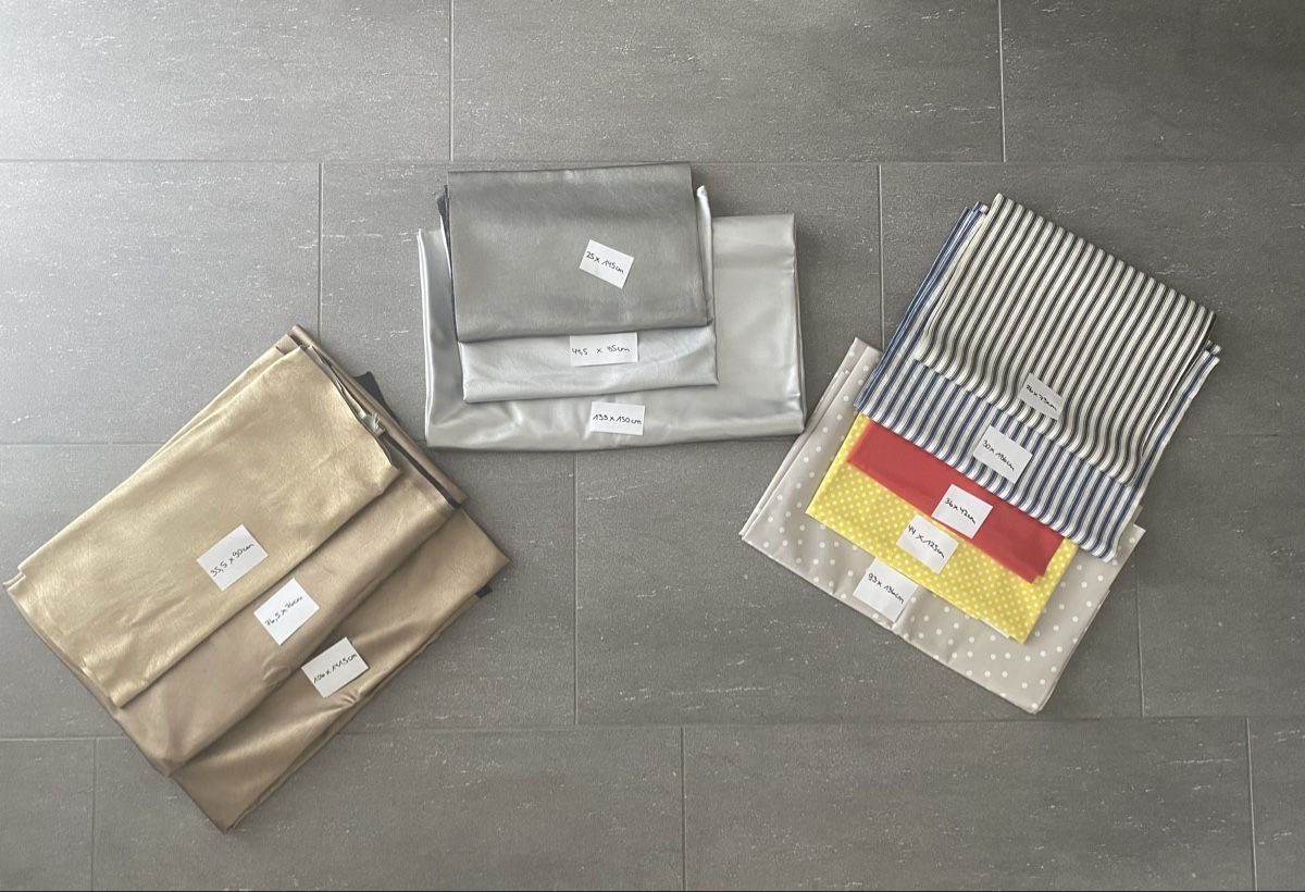 Stoffe: RIESIGES STOFFPAKET METALLIC UND WACHSTÜCHER – Neu (gemäss Beschreibung) aus Malters von Kuettel1 4