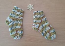 Babysocken - Hertbstfarben 🍂🍁🥮 - handgestrickt - NEU