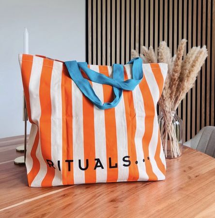 Rituals Tasche Shopper Strandtasche orange 🍊 blau 💙 Neu 