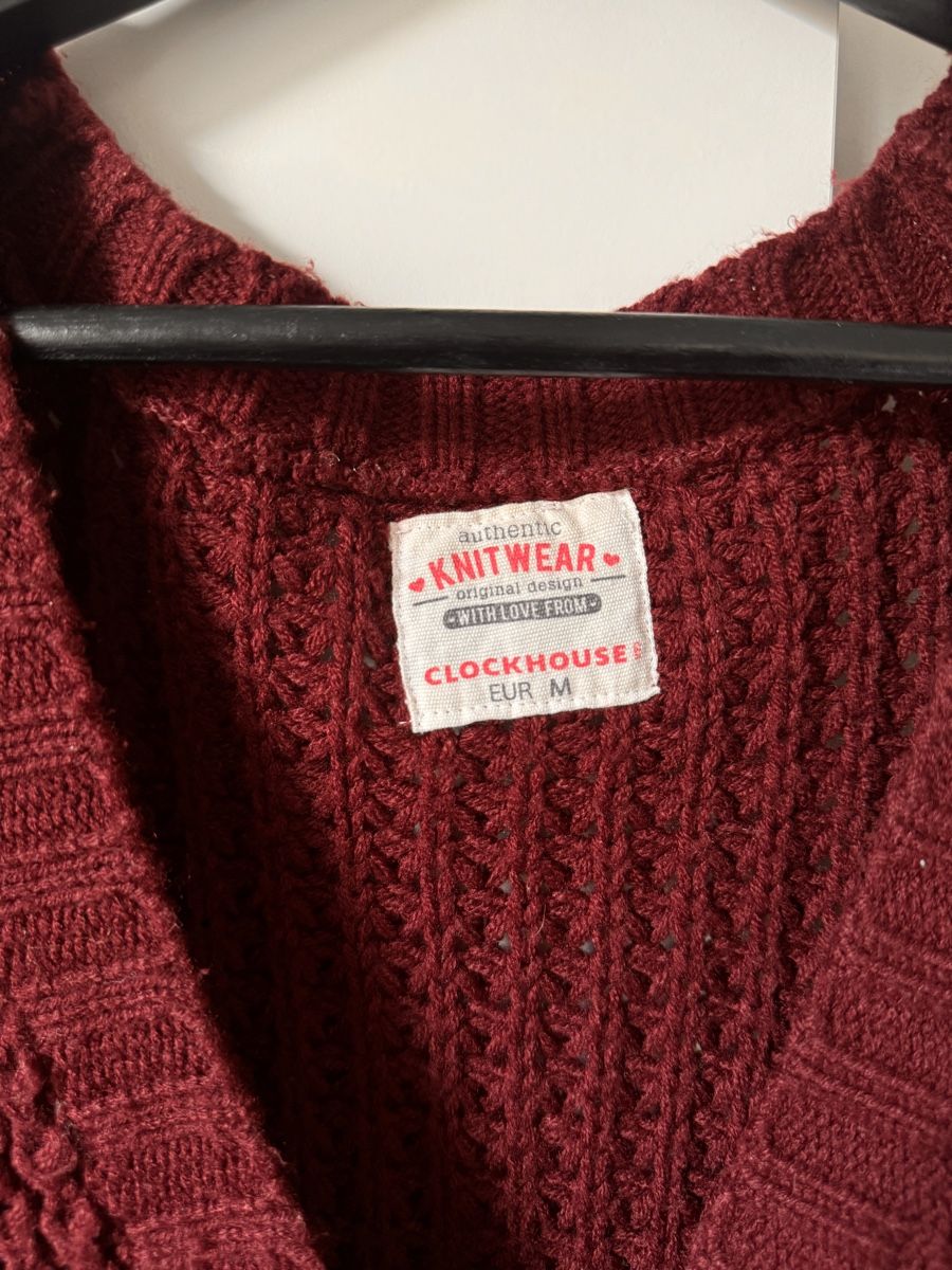 C&A Pullover & Sweatshirts: Strickjacke bordeaux M C&A – Neu (gemäss Beschreibung) aus Richterswil von Manu55555 2