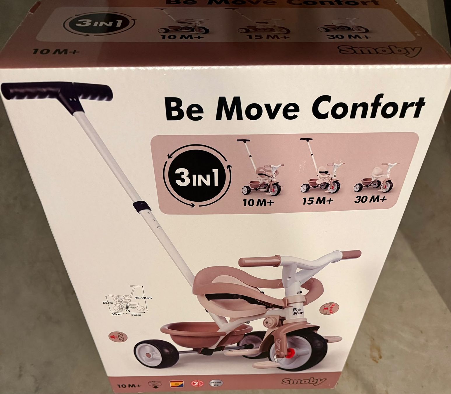 Smoby Fahrzeuge für Kinder: Smoby Dreirad Be Move Confort 3in1 – Neu und originalverpackt aus Kaufdorf von saracarina