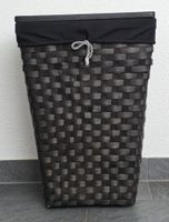 Wäschekorb aus Rattan, Schwarz - Praktisch & Neuwertig!