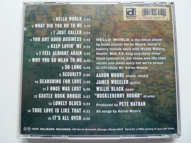CD: Aaron Moore - Hello World (Blues) – Usato da Au ZH venduto da sikoku 2
