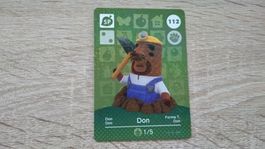Animal Crossing amiibo Karte, Don, Nr. 112
