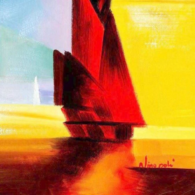 Riproduzioni & Creazioni: Abstrakt - Tag am Meer – Nuovo (secondo la descrizione) da Larnaca venduto da KunstDepot24 4