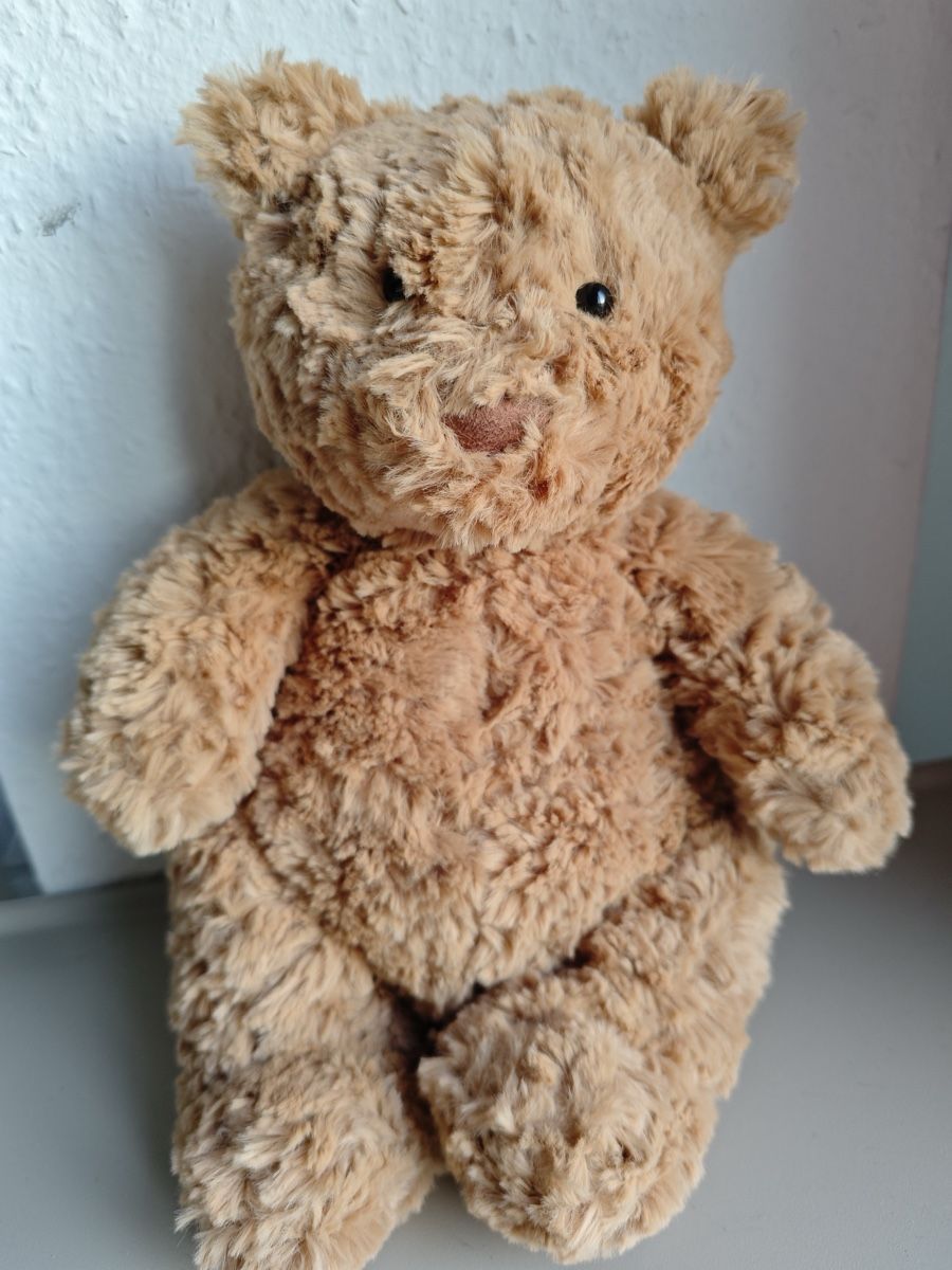 Jellycat Giocattoli: Jellycat Cuddly Brown Teddy Bear – Usato da Genève venduto da Noemie.wrmsi