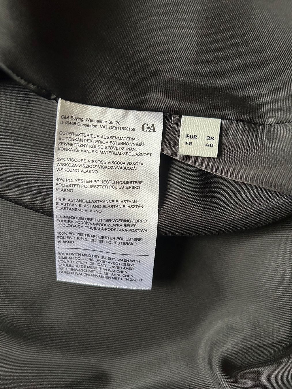 C&A Giacche: Black and white blazer – Usato da Lausanne venduto da cadeha 4