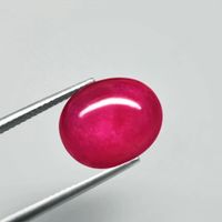 11.45 ct - Fantastic Big Pinkish Red Ruby Cab