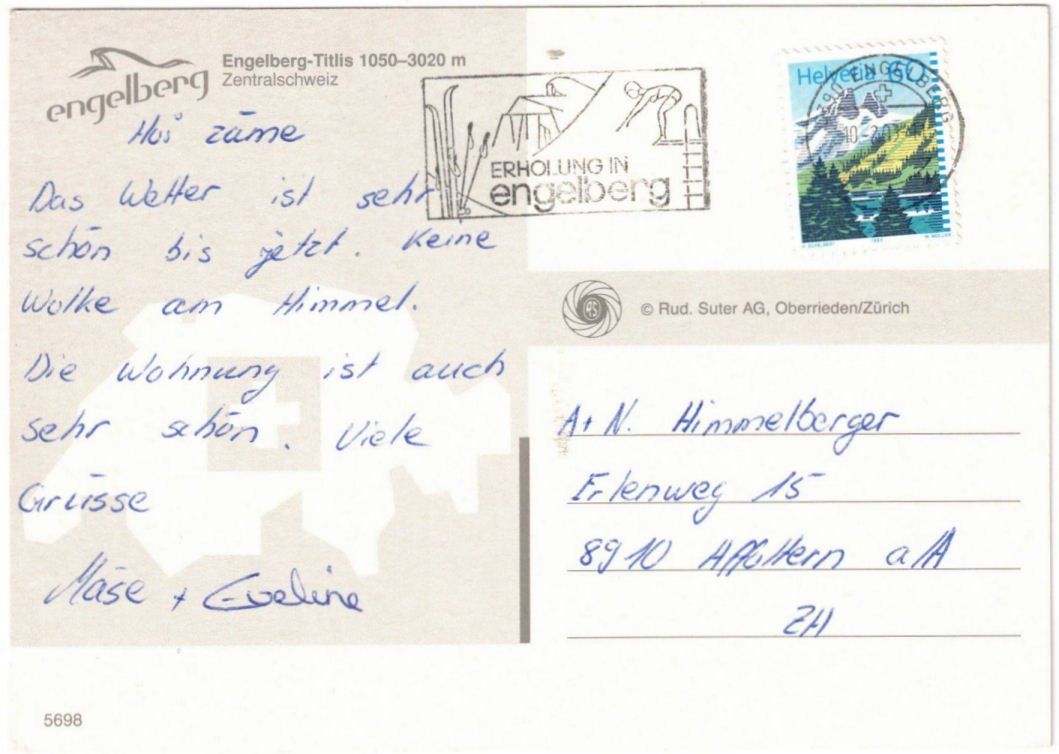 Cartoline postali: Engelberg - 4 Bild AK – Usato da Binningen venduto da Mountainrider 1