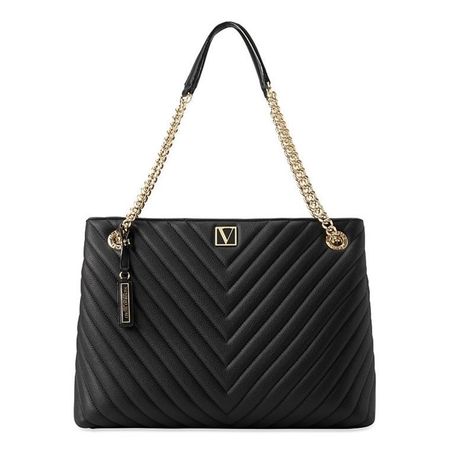 Sac à main Victoria's Secret noir - Chaîne dorée - Neuf! (55