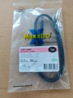 RJ12 Flachkabel 1m schwarz, 25 stk.