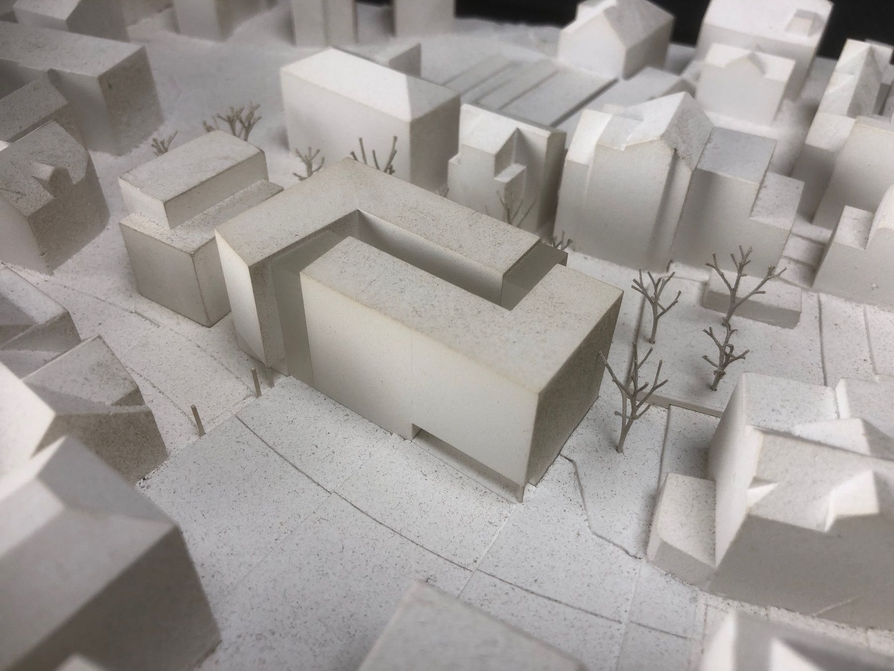 Kit di modellismo & Modellini statici: Einsiedeln, Hauptstrasse Architekturmodell, Gips – Usato da Laufenburg venduto da industrial-silence 6