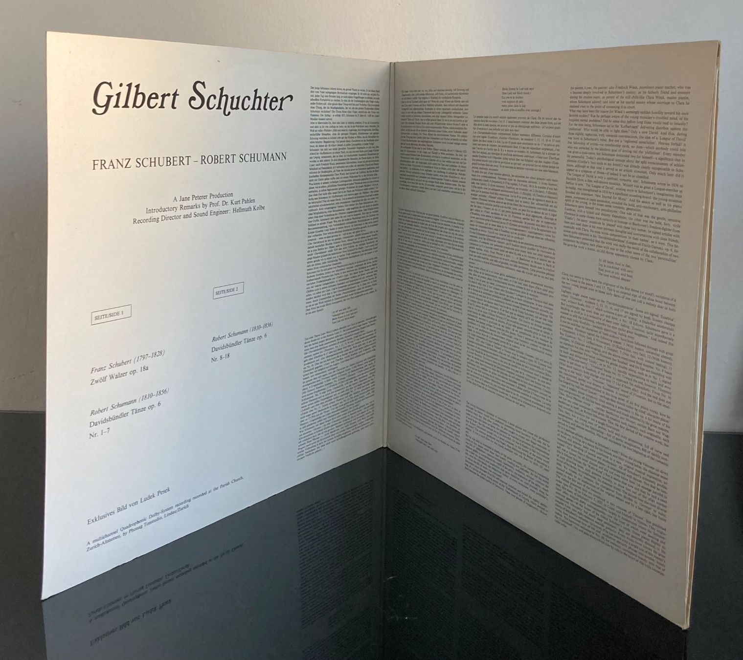 Dischi in vinile: Gilbert Schuchter - Franz Schubert & Robert Schuhmann LP – Nuovo (secondo la descrizione) da Wettingen venduto da 12.Zoll.Vinyl 2