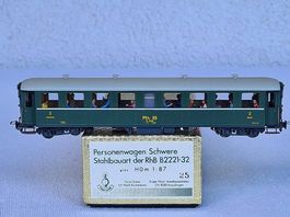 TOP Rarität Ferro-Suisse RhB HOm 1:87 Personenwagen B 2226