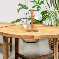 Glühbirnen Vase  mit Holzständer