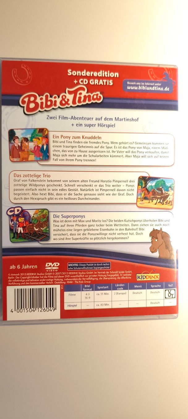 Tutti i DVDs: Bibi und Tina - DVD & CD – Usato da Oeschgen venduto da Minty 1