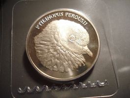 Schöne Tiermedaille "Gilbflaumfusstaube" 2011, WWF