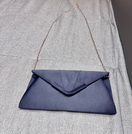Dunkel blau Abendtasche  24/11cm