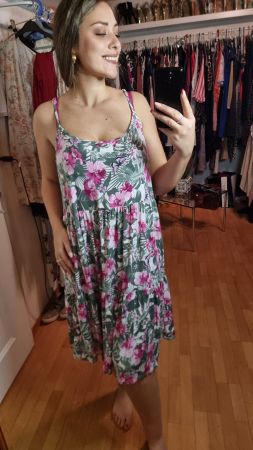 Sommerkleid Blumenkleid Gr. XXL luftig angenehm