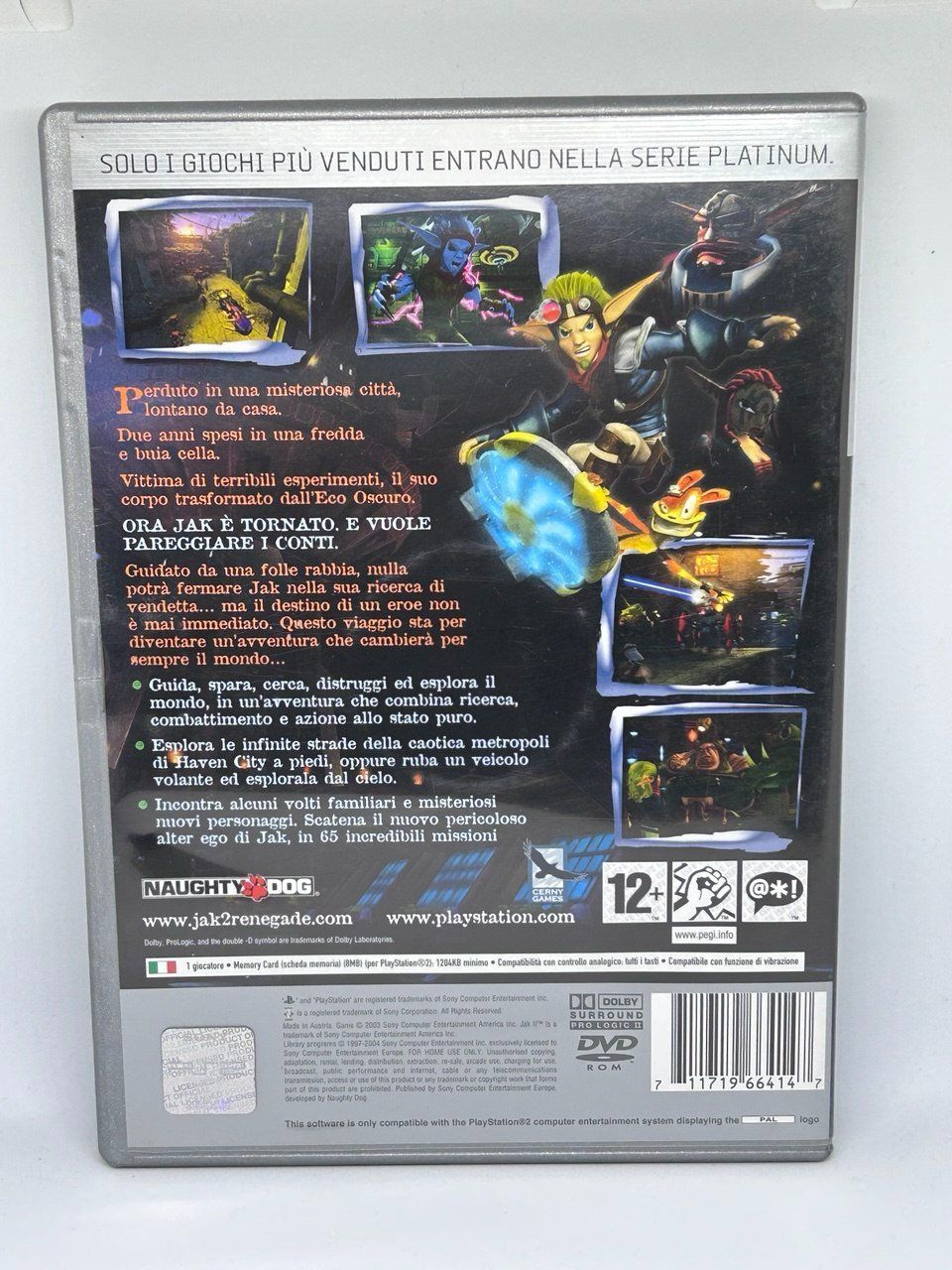 Sony Giochi: Jak II: Renegade per PlayStation 2 – Usato da Giubiasco venduto da LorisVale 1