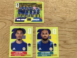 3 Panini Sticker WM 2026 Curaçao CUW5, CUW13, CUW17