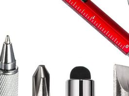 Kugelschreiber Gadgets für Männer Hongred® 6 in1 Multitool