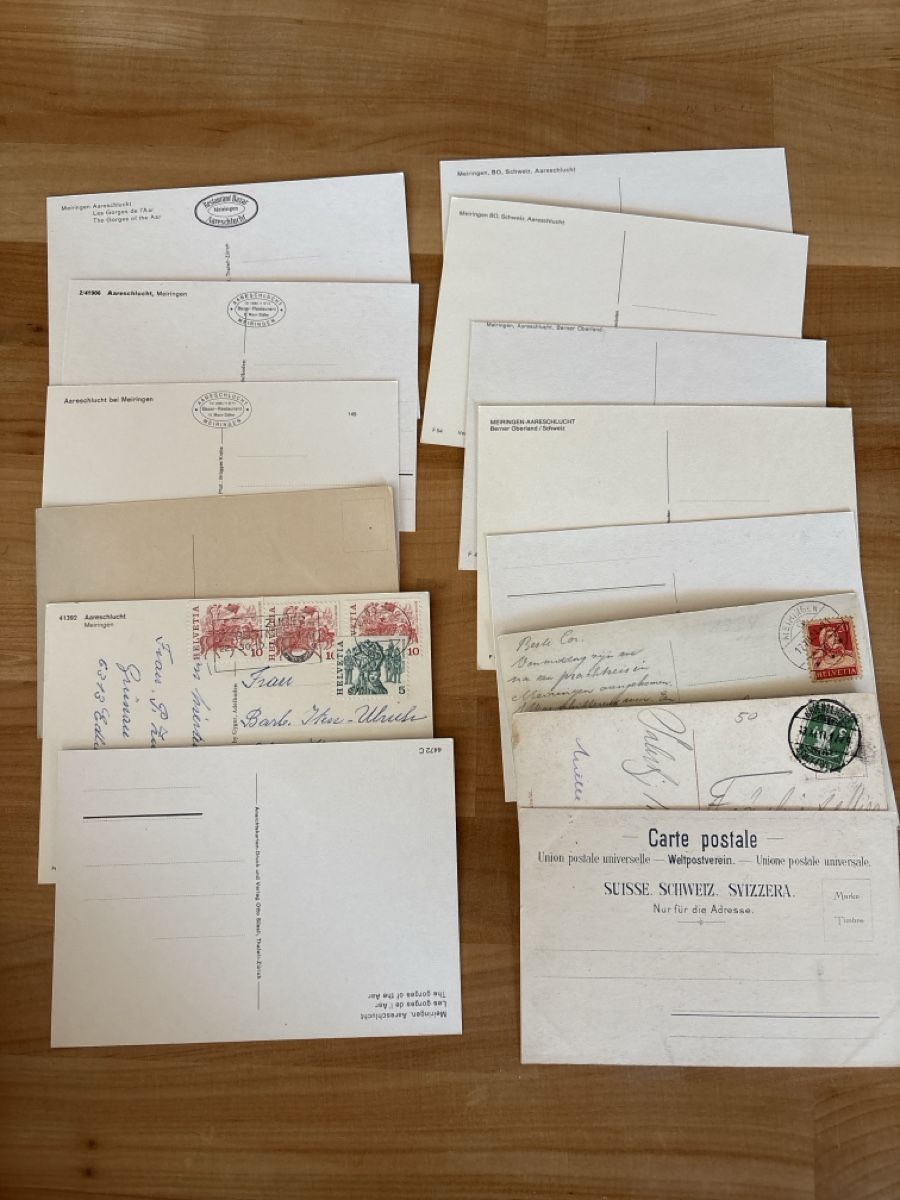 Cartoline postali: AK von Aareschlucht – Usato da Rümlang venduto da Brieftaube2 1