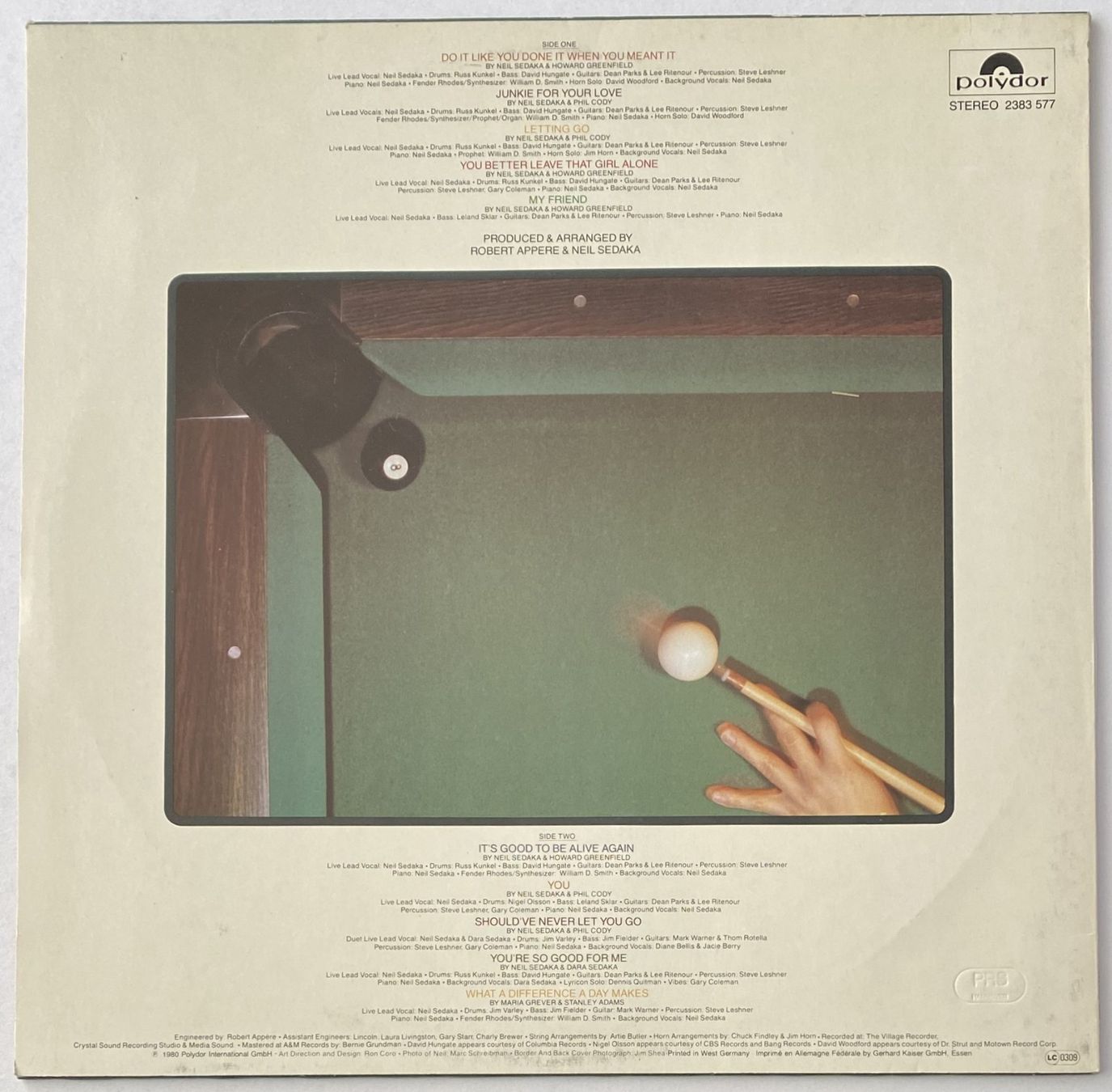 Dischi in vinile: Neil Sedaka, In The Pocket – Usato da Flums venduto da Empe1 1