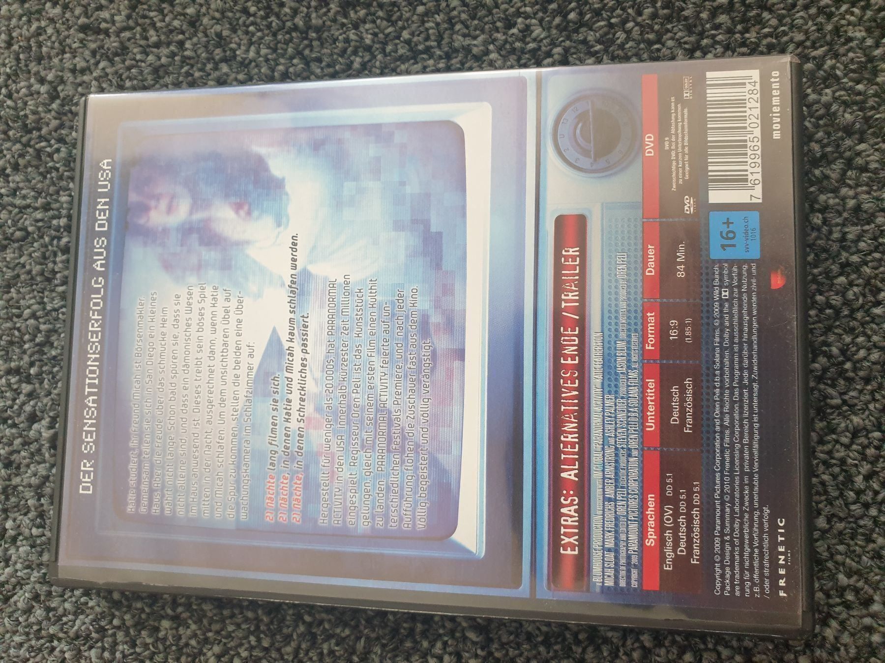 Tutti i DVDs: PARANORMAL ACTIVITY(3901) – Usato da Ruswil venduto da M71 1